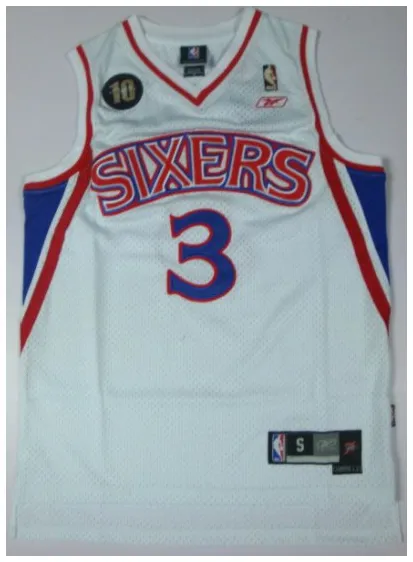 Allen Iverson Philadelphia 76ers [blanc]