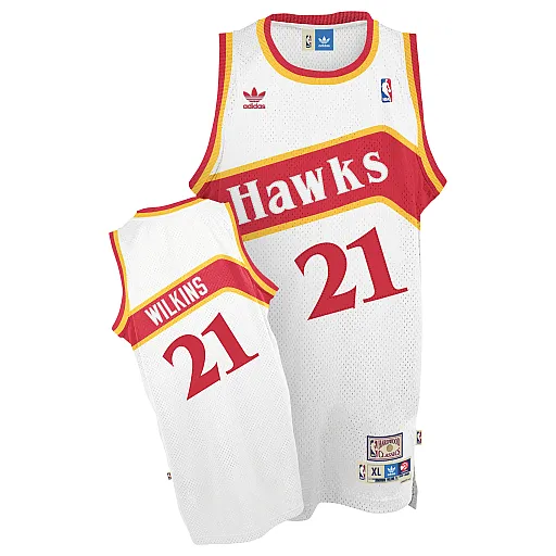 Dominique Wilkins Atlanta Hawks [blanc]