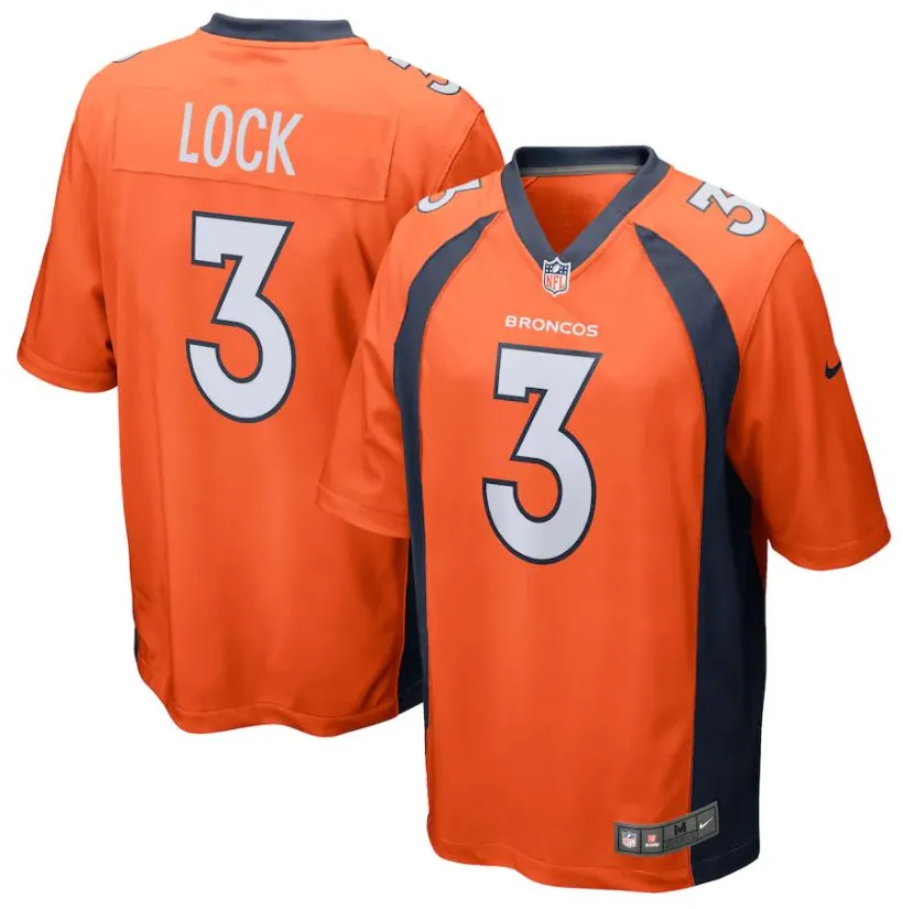 Drew Lock Denver Broncos - Orange