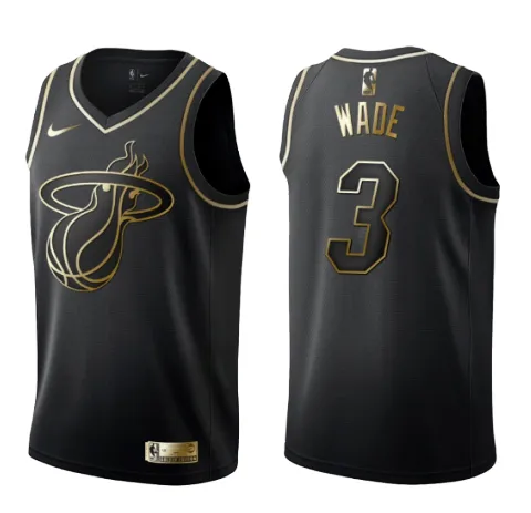 Dwyane Wade Miami Heat - Black/gold