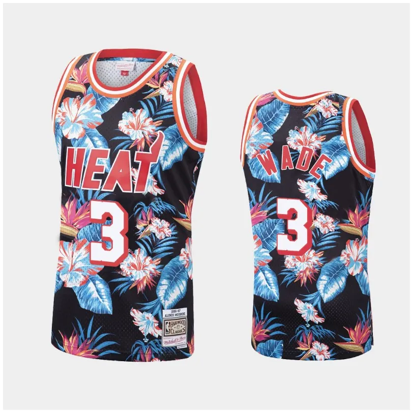 Dwyane Wade Miami Heat - Mitchell & Ness Floral Pack