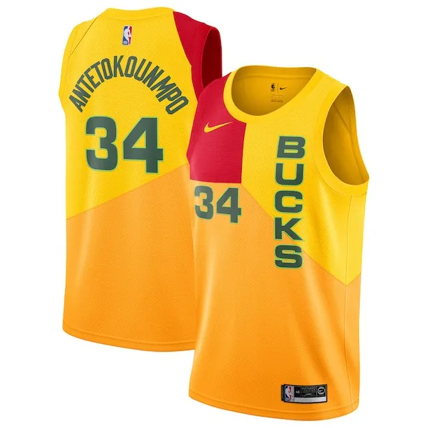 Giannis Antetokounmpo Milwaukee Bucks 2018/19 - City Edition