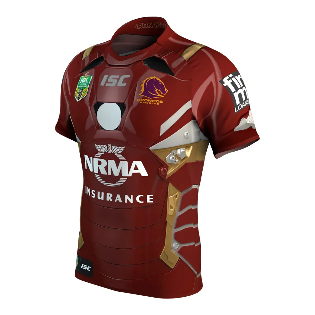 Isc Brisbane Broncos - Iron Man Nrl S/s 2017