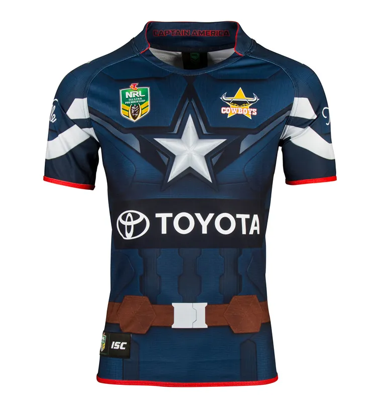 Isc North Queensland Cowboys - Captain America Nrl S/s 2017