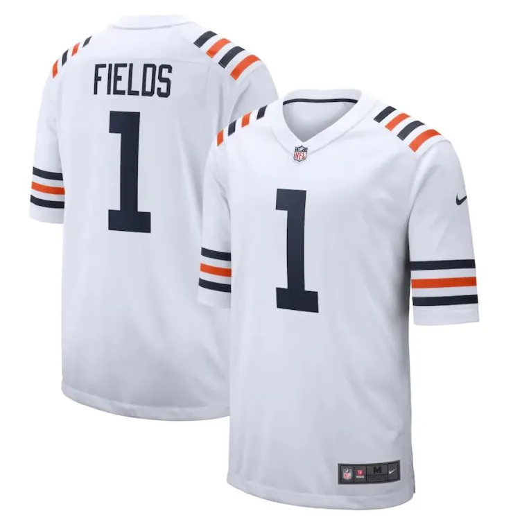 Justin Fields Chicago Bears - White
