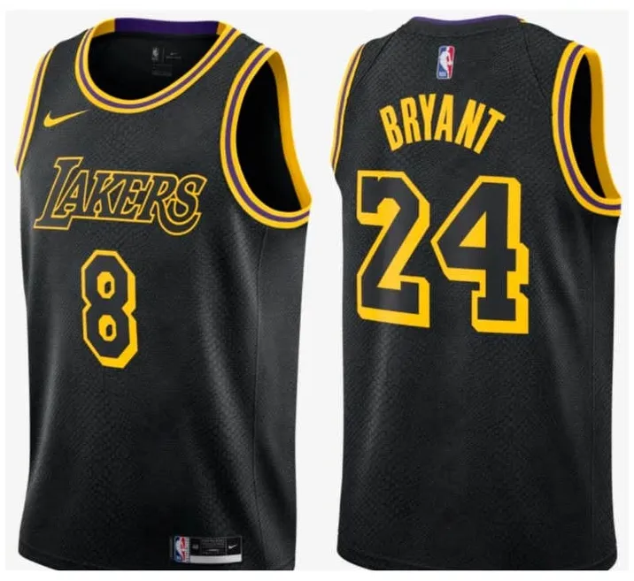 Kobe Bryant Los Angeles Lakers 8-24 Black
