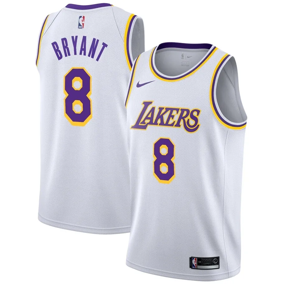 Kobe Bryant Los Angeles Lakers 8 White