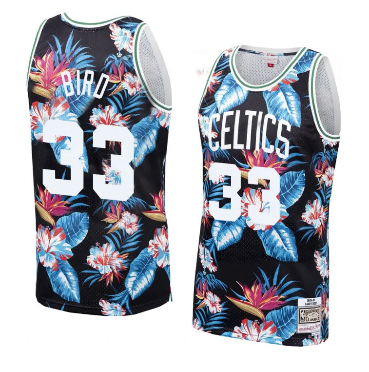 Larry Bird Boston Celtics - Mitchell & Ness Floral Pack
