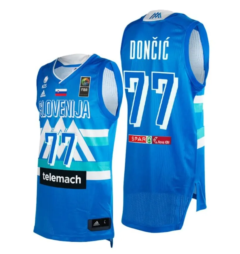 Luka Doncic Slovénie 2021 Jeux Olympiques - Blue