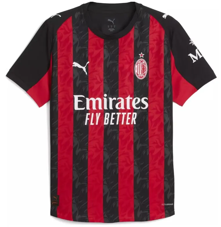 Maillot Ac Milan Domicile 2025/26 - Authentic