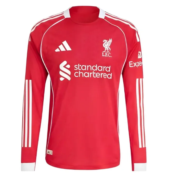 Maillot Liverpool Domicile 2025/26 Ml - Authentic
