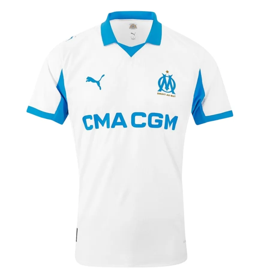 Maillot Olympique Marseille Domicile 2025/26 - Authentic