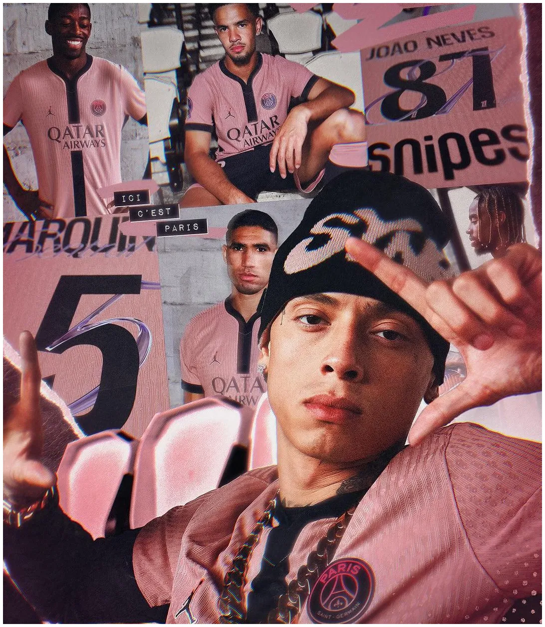 Maillot Psg Ft. Central Cee Third 2024/25 - Authentic