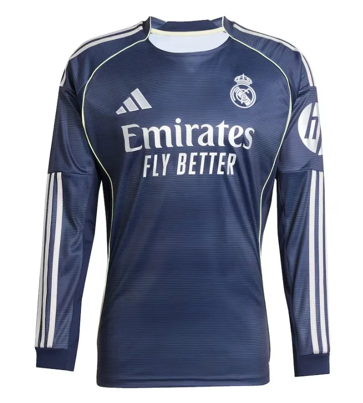 Maillot Real Madrid Extérieur 2025/26 Ml