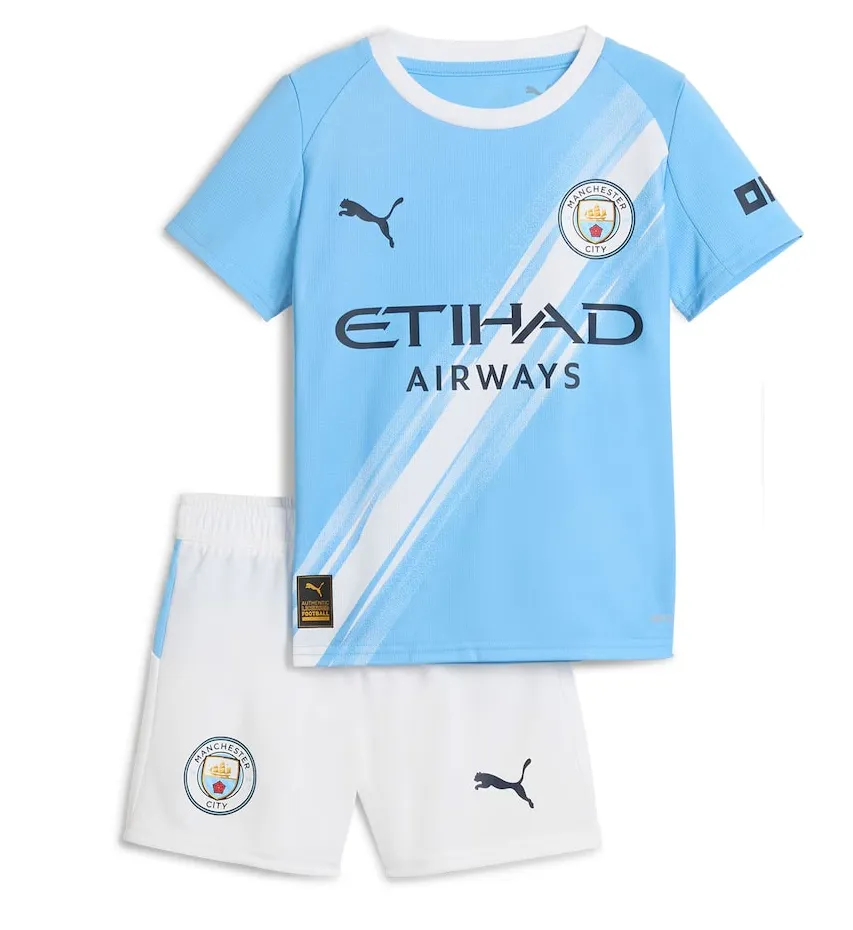 Manchester City Domicile 2025/26 Junior Kit