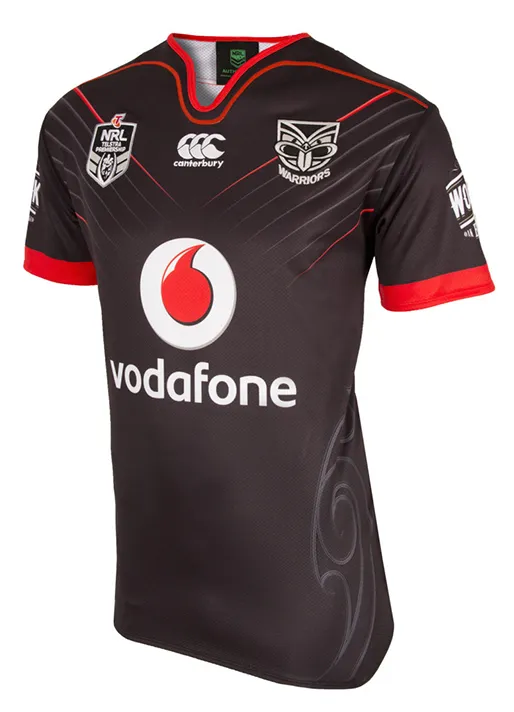 Nz Warriors Rugby League Home Shirt S/s 2017