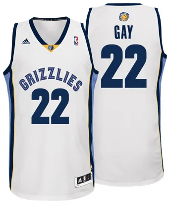 Rudy Gay Memphis Grizzlies [blanc]