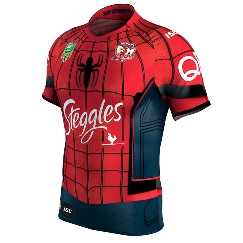 Sydney Roosters 2017 Nrl Spiderman Marvel S/s
