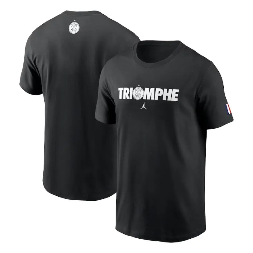 T-shirt Psg Triomphe 2025 - Black