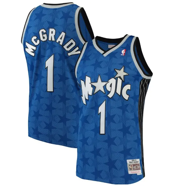 Tracy Mcgrady Orlando Magic Mitchell&ness - Blue