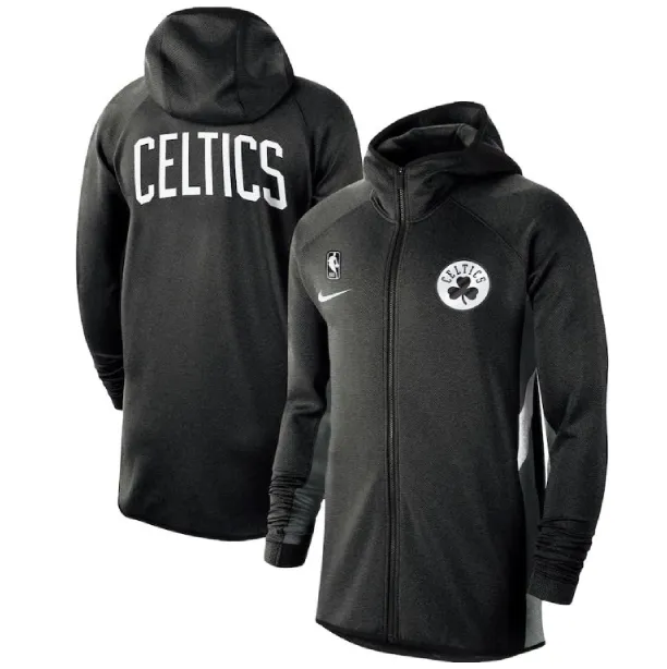 Veste Zippé à Capuche Boston Celtics - Black