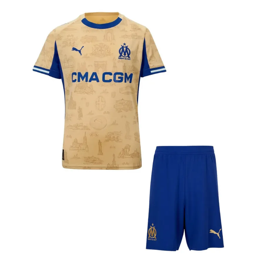 Olympique Marseille Fourth 2025/26 Junior Kit