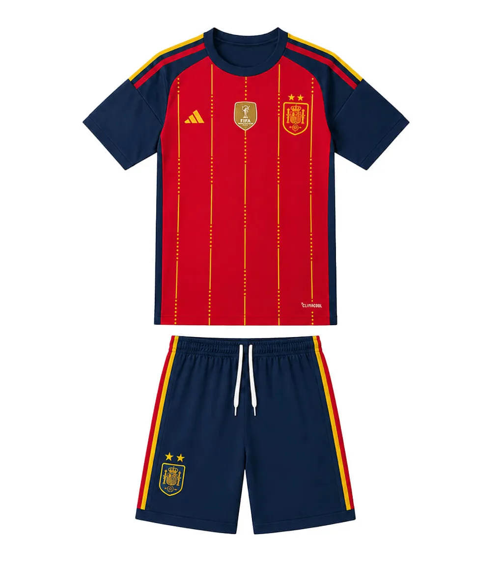 Espagne Domicile 2026 Junior Kit - 2 Étoiles