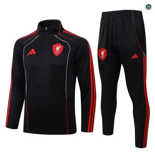 Survetement Enfant foot Liverpool 2026/27 Noir Retro