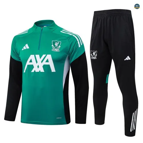 Survetement Enfant foot Liverpool 2026/27 Vert/Blanc