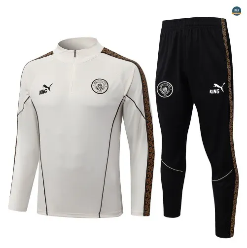 Survetement Enfant foot Manchester City 2026/27 blanc cassé