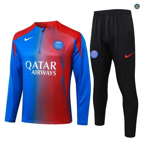 Survetement Enfant foot PSG 2026/27 Bleu/Rouge