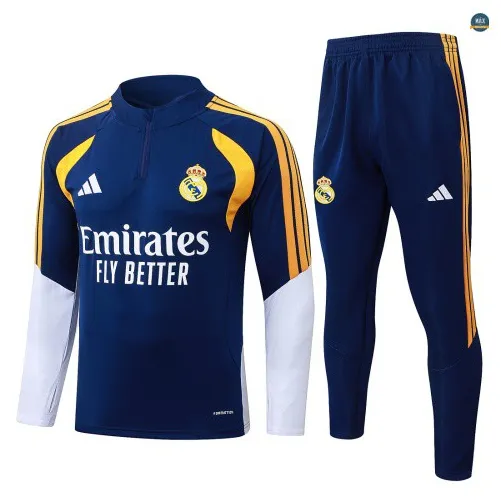 Survetement foot Real Madrid 2026/27 Bleu Marine/Blanc