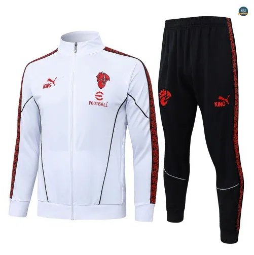 Veste Survetement Enfant foot AC Milan 2026/27 Blanc