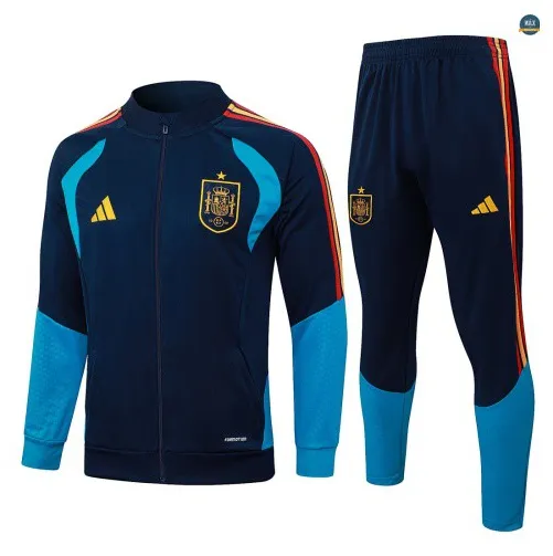 Veste Survetement Enfant foot Espagne 2026/27 Bleu Marine