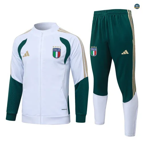 Veste Survetement Enfant foot Italie 2026/27 Blanc