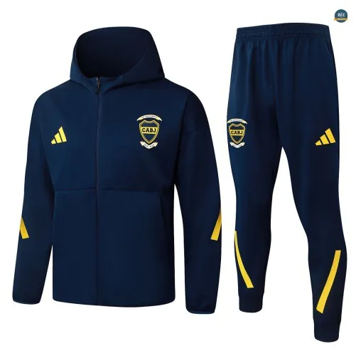 Veste Survetement foot à capuche Boca Juniors 2026/27 Bleu Marin