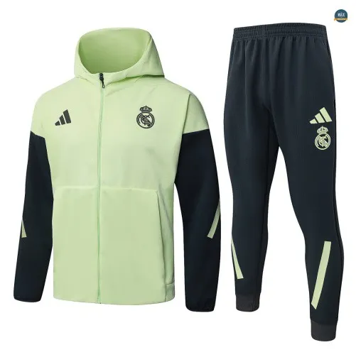 Veste Survetement foot à capuche Real Madrid 2026/27 Vert
