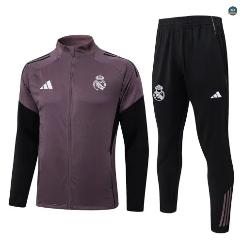 Veste Survetement foot Real Madrid 2026/27 Gris/Violet