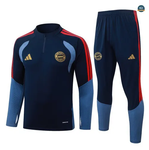 Acheter Survetement Enfant Foot Bayern Munich 2026/27 Bleu Marin