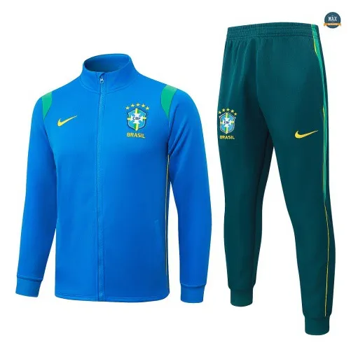 Acheter Veste Survetement Foot Brésil 2026/27 Bleu
