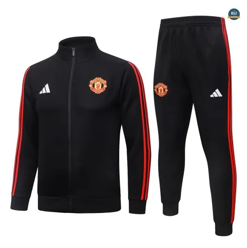 Achetez Veste Survetement Foot Manchester United 2026/27 Noir/Ro
