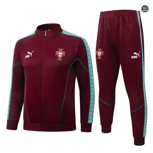 Marque Veste Survetement Foot Portugal 2026/27 Jujube Rouge