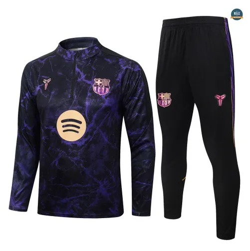 Soldes Survetement Enfant Foot Barcelone 2026/27 Noir Violet