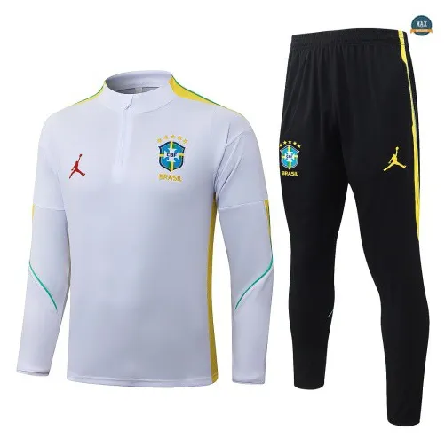 Soldes Survetement Foot Brésil 2026/27 Blanc