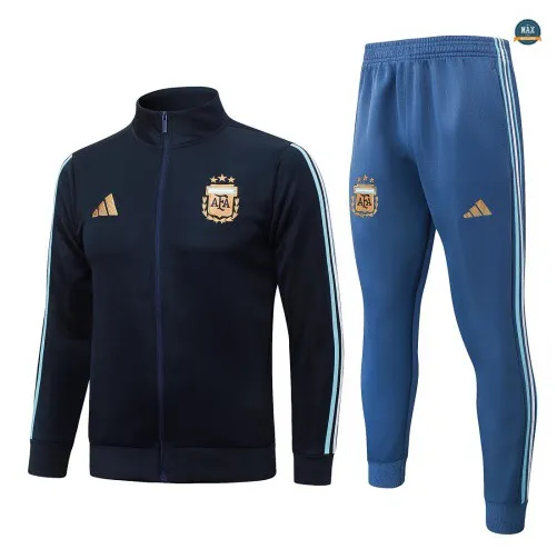 Soldes Veste Survetement Enfant Foot Argentine 2026/27 Bleu Mari