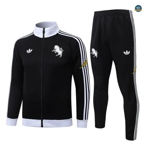 Veste Survetement Enfant Foot Juventus 2026/27 Noir/Gris