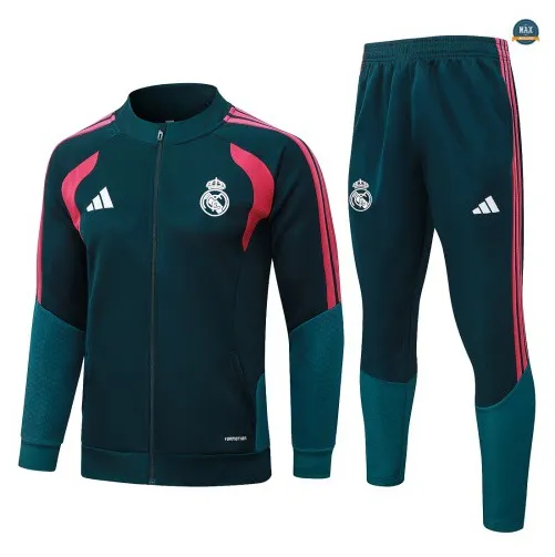 Veste Survetement Foot Real Madrid 2026/27 vert noirâtr