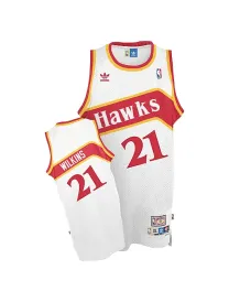 Dominique Wilkins Atlanta Hawks [blanc]