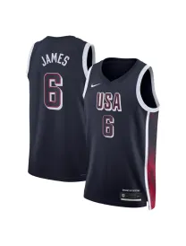 Lebron James Usa Olympics 2024 - Navy