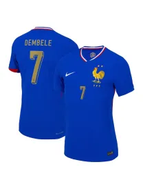 Maillot France Domicile 2024 - Dembélé Flocage Or - Authentic